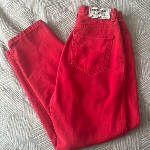 Faded Glory Size 25 Vintage Red Denim